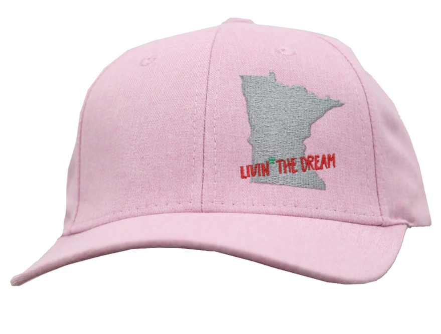 Livin' The Dream MN Baseball Hat - Pink