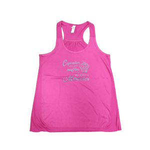 Miracle Muffins Flowy Tank Top in Fuschia