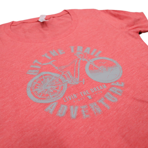 Livin' The Dream MN - Bicycle - Ladies Red Short Sleeve T-Shirt