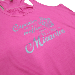 Miracle Muffins Flowy Tank Top in Fuschia