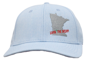 Livin' The Dream MN Baseball Hat - Light Blue