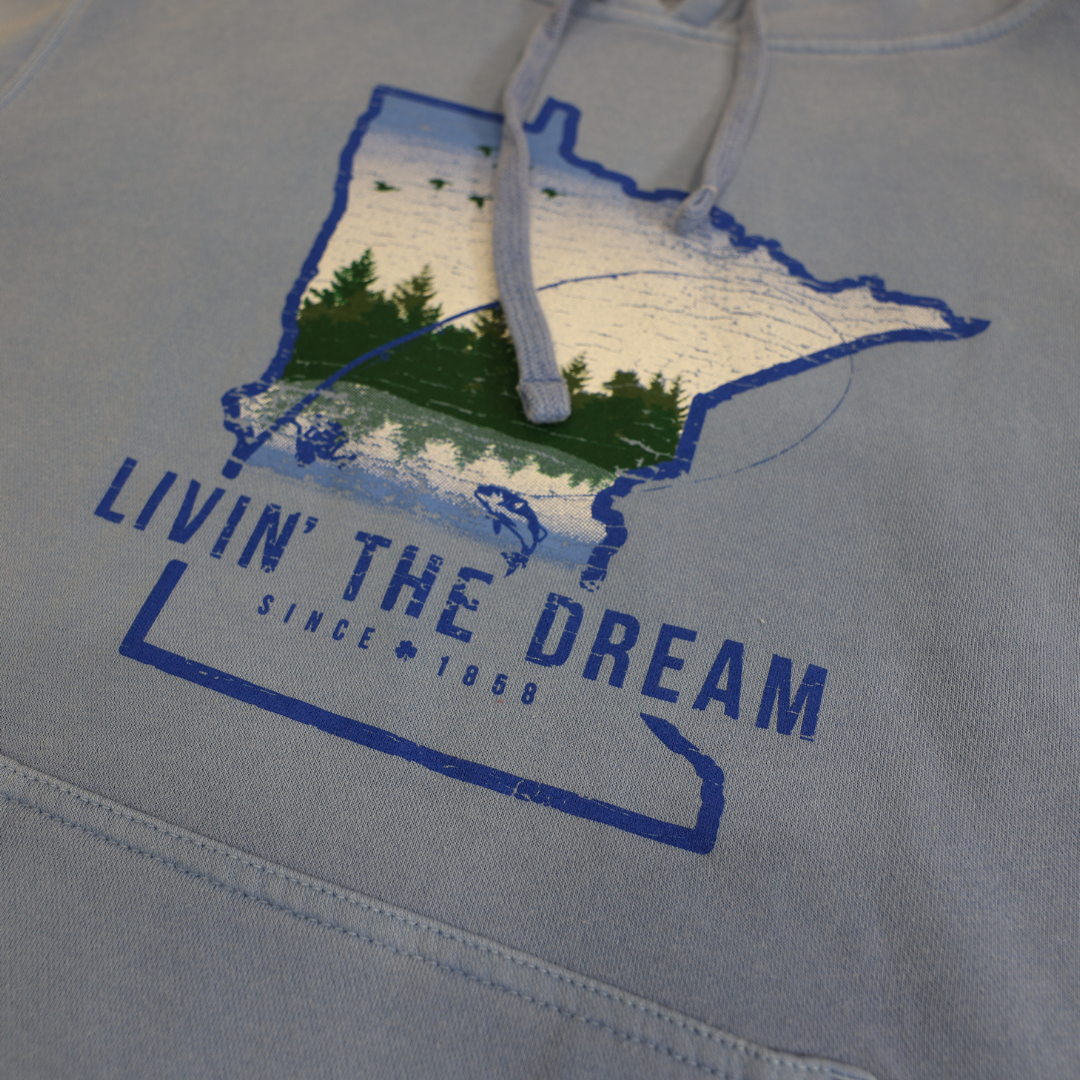 Livin' The Dream MN - Fishing - Unisex Hoodie