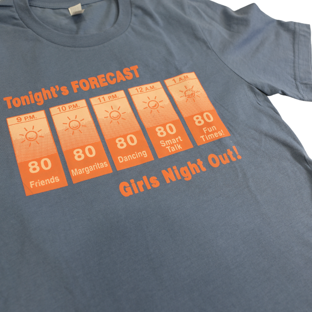 Tonight's Forecast - Gray Blue Unisex Short Sleeve T-Shirt