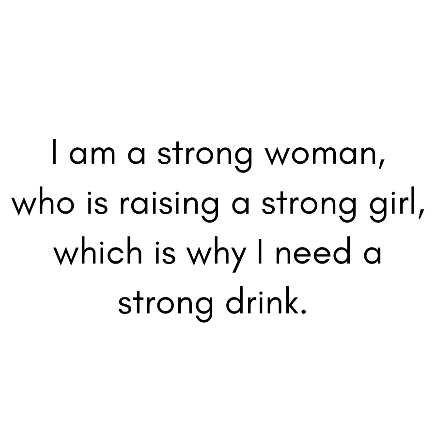 Strong Woman Raising A Strong Girl - Sticky Notes - Martini Design