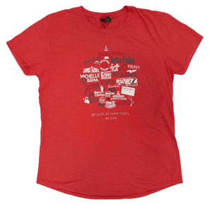 Because Of Their Firsts, We Can Red Short Sleeve T-shirt