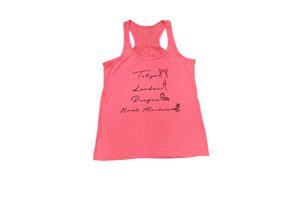 North Mankato Proud - Hot Pink Ladies Flowy Tank Top