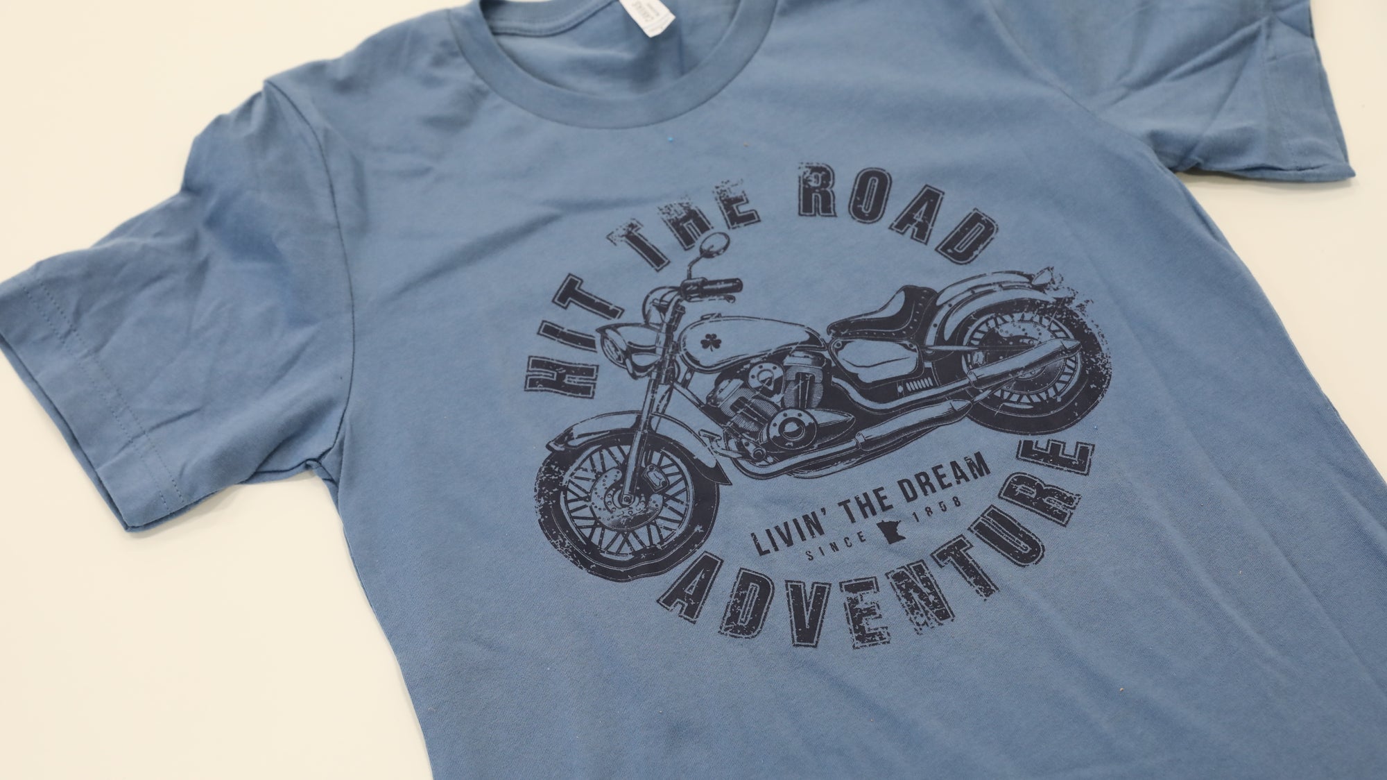 Livin' The Dream MN - Motorcycle - Steel Blue Unisex T-Shirt