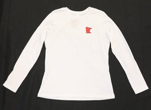 Minnesota Long Sleeve White T-Shirt