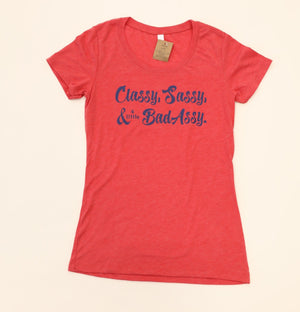 Classy Sassy &... Red Short Sleeve T-Shirt