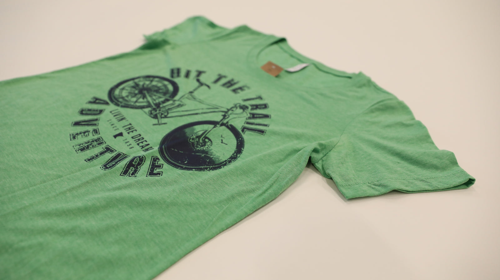 Livin' The Dream MN - Bicycle - Ladies Green Short Sleeve T-Shirt