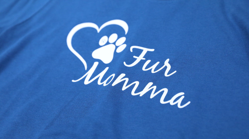 Fur Momma Blue Short Sleeve T-Shirt