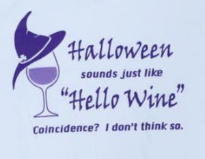 Halloween/Hello Wine Long Sleeve T-shirt