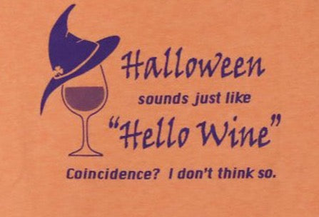 Halloween Ladies Slim Cut Sunset Orange T-shirt