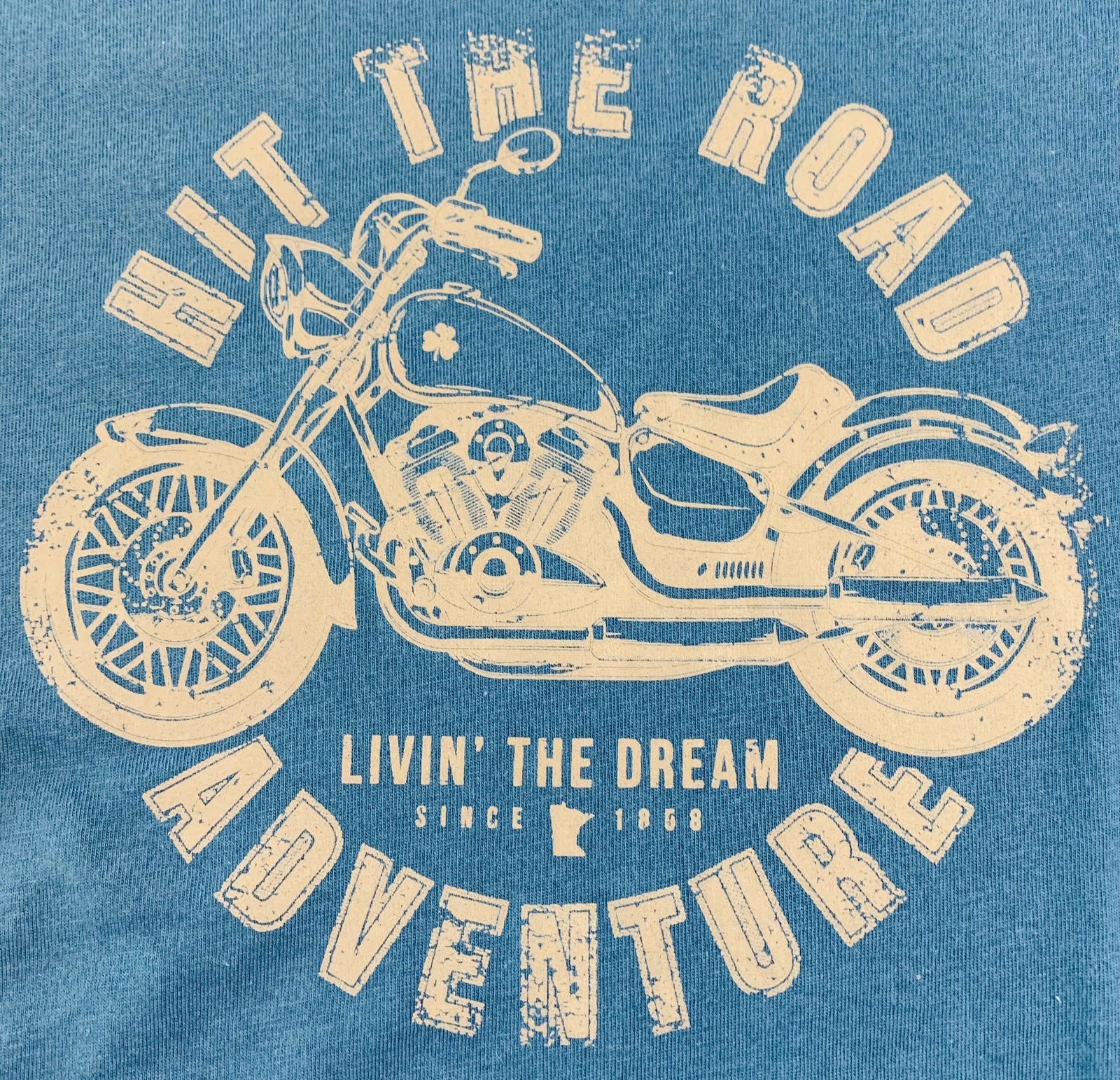 Livin' The Dream MN - Motorcycle - Deep Teal Short Sleeve Unisex T-Shirt