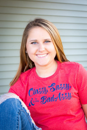 Classy Sassy &... Red Short Sleeve T-Shirt