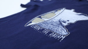 Livin' The Dream MN - Kayak - Unisex Dark Blue T-shirt