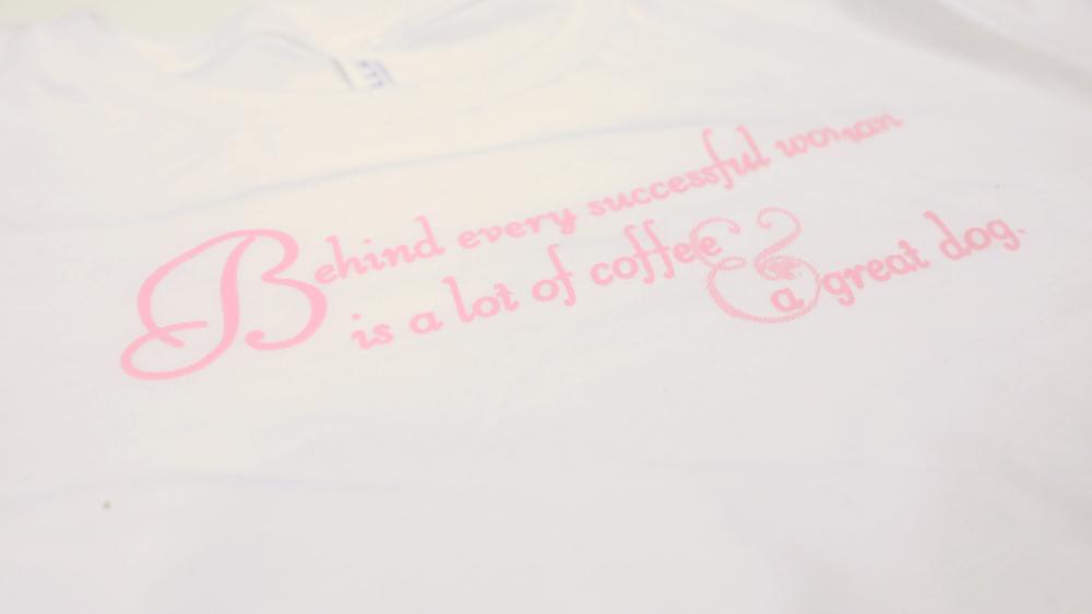 Behind Every Successful Woman - Long Sleeve White T-Shirt