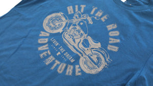 Livin' The Dream MN - Motorcycle - Deep Teal Short Sleeve Unisex T-Shirt