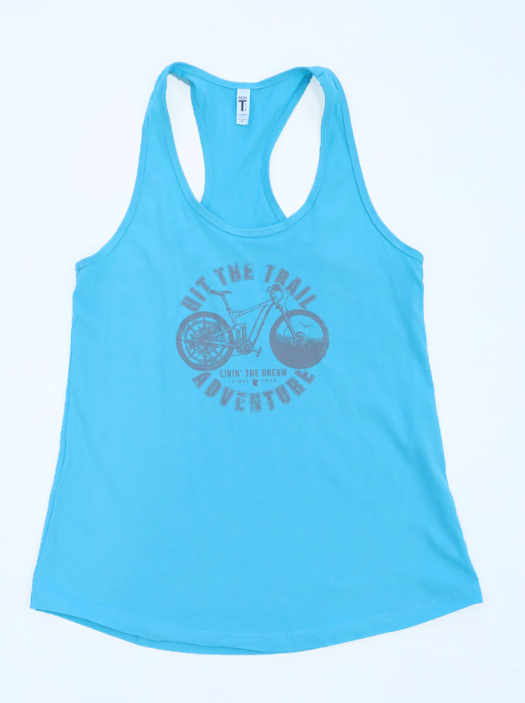 Livin' The Dream MN - Bicycle - Blue Sapphire Traditional Tank Top