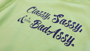 Classy Sassy &... Green Crewneck Sweatshirt