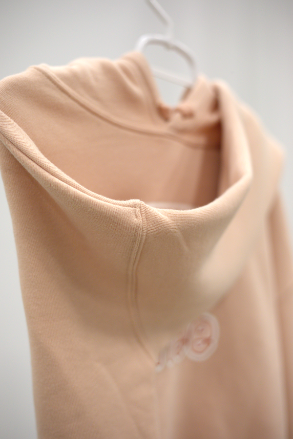 But First Coffee - Cropped Sweatshirt - Peach