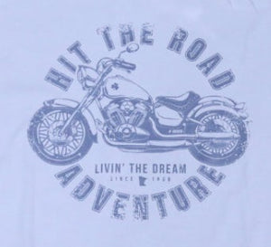 Livin' The Dream MN - Motorcycle - Long Sleeve Storm Gray T-Shirt