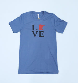 Love MN Steel Blue Short Sleeve T-Shirt