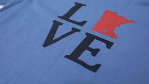 Love MN Steel Blue Short Sleeve T-Shirt