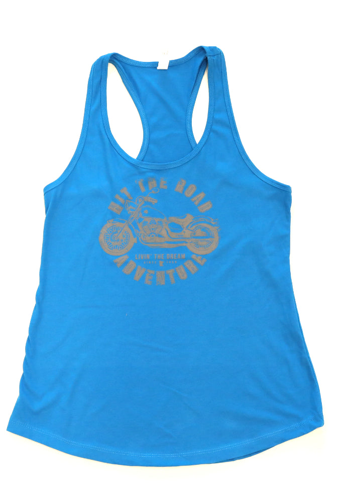 Livin' The Dream MN - Motorcycle Traditional Tank Top in Blue Sapphire