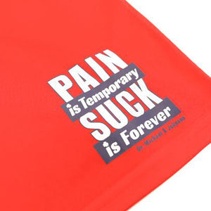 Pain is Temporary - Performance Shorts (Red)