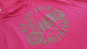 Livin' The Dream MN - Motorcycle - Raspberry Pink Flowy Ladies Tank Top