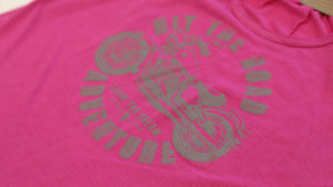 Livin' The Dream MN - Motorcycle Raspberry Pink Tank Top